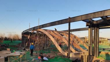 千樹(shù)承建河北園博園木結(jié)構(gòu)建筑在建中，敬請(qǐng)期待成品！